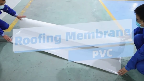 Membrane de toiture en PVC Canlon Membrane d'étanchéité de toit renforcée par polyester